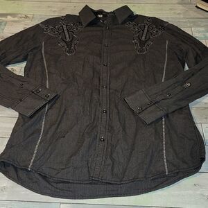 Roar Button Down Shirt/Top sz XXL